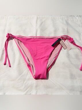 Victoria's Secret Neon Pink Tie-Side Bikini Bottom XL